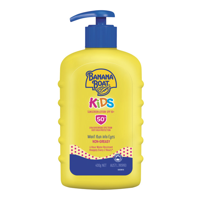 Banana Boat Kids Sunscreen Lotion SPF 50+ 400g Banana Boat Kids Sunscreen Lotion SPF 50+ 400g
