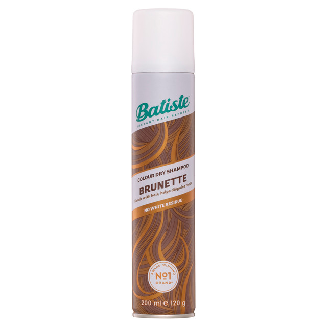 Batiste Brunette Dry Shampoo | For Brown Hair | Hide Regrowth and Greys | 200 mL Batiste Brunette Dry Shampoo | For Brown Hair | Hide Regrowth and Greys | 200 mL