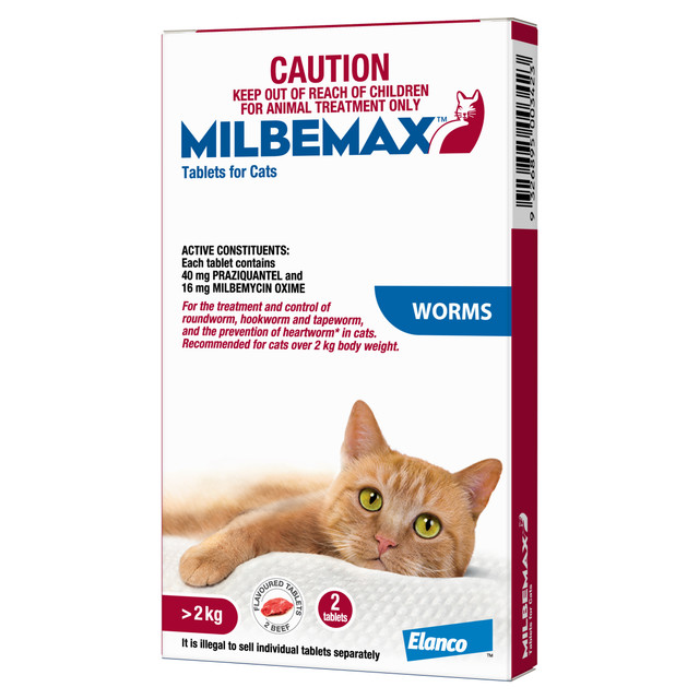 Milbemax™ Allwormer Tablet for Cats 2 - 8kg - 2 Pack