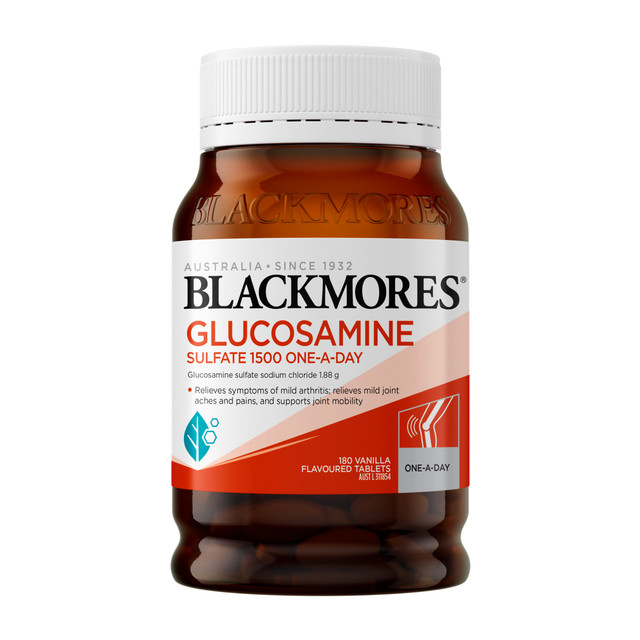 Blackmores Glucosamine Sulfate 1500 One-A-Day 180 Tablets Blackmores Glucosamine Sulfate 1500 One-A-Day 180 Tablets