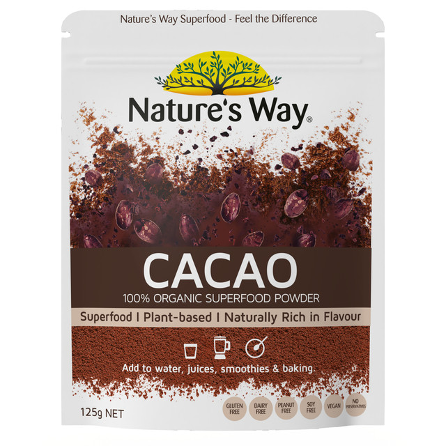 Nature's Way Superfoods Cacao Powder 125g