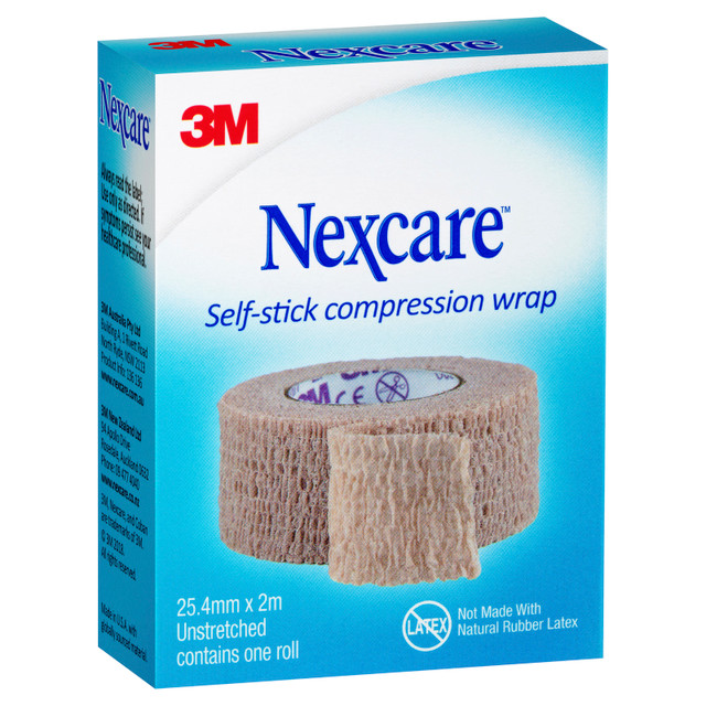 3M Nexcare Self-Stick Compression Wrap 25.4mm x 2m