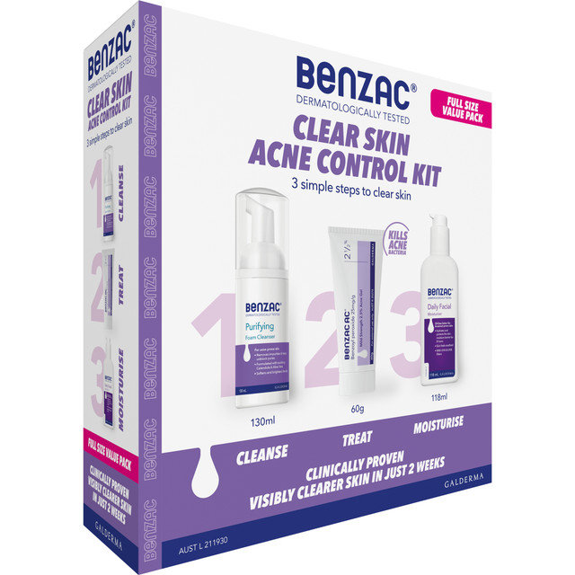 Benzac Clear Skin Acne Control Kit