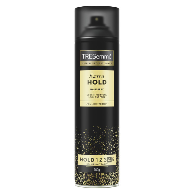 TRESemmé Hairspray for a humidity-resistant, flexible hold Extra Hold water-free styling spray 360 g