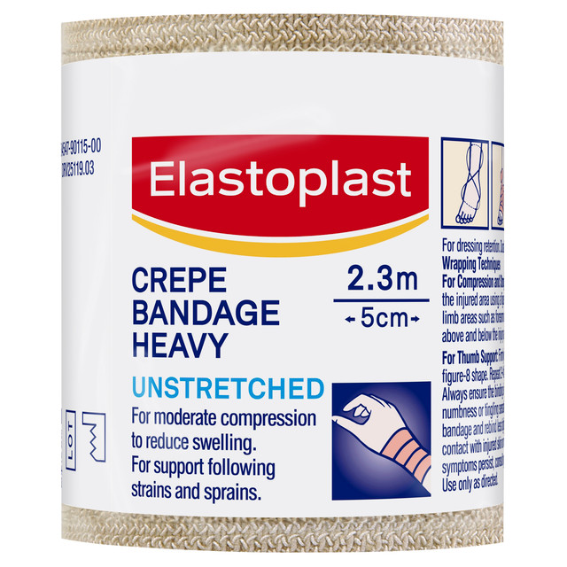 ELASTOPLAST HW CREPE BANDAGE 5CM X 2.3M