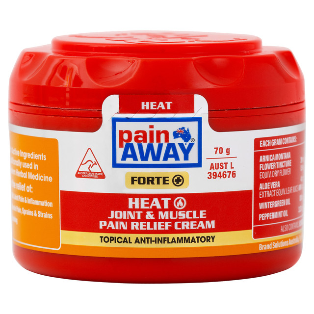 Pain Away Forte+ Heat Joint & Muscle Pain Relief Cream 70g Pain Away Forte+ Heat Joint & Muscle Pain Relief Cream 70g