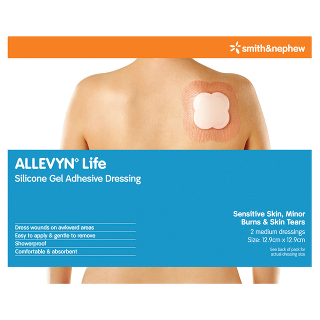 Allevyn Life Foam Dressing 12.9cm x 12.9cm 2 Pack Allevyn Life Foam Dressing 12.9cm x 12.9cm 2 Pack