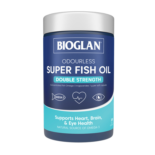 Bioglan Odourless Super Fish Oil Double Strength 200s