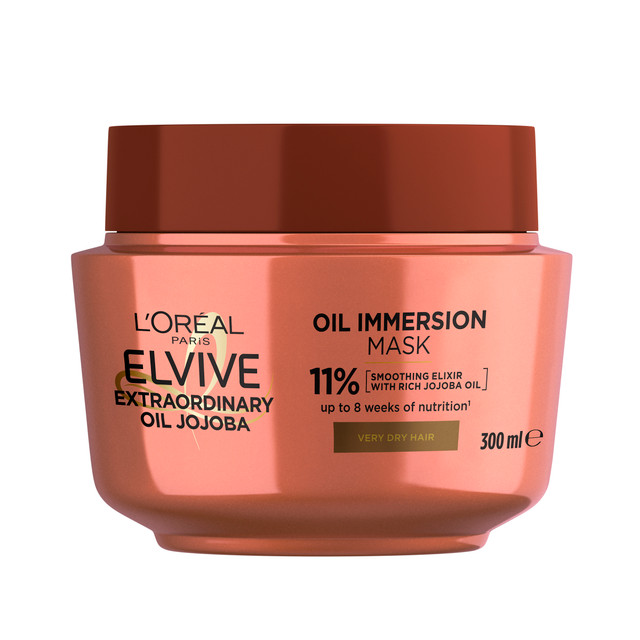 L'Oreal Paris Elvive Extraordinary Oil Jojoba Immersion Mask 300ml (For Very Dry Hair)