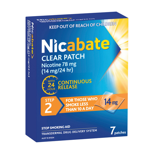 Nicabate Clear Patch 14mg 7 Pack