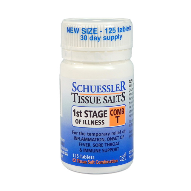 Schuessler Tissue Salts 1st Stage Of Illness Comb T 125 Tablets