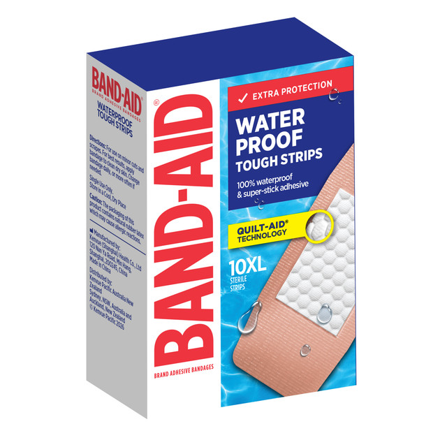 Band-Aid Waterproof Tough Strips XL 10