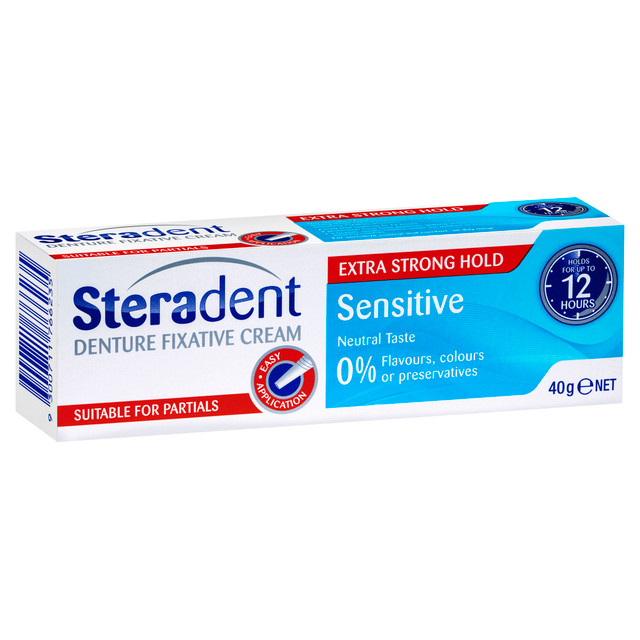 Steradent Denture Sensitive Fixative Cream 40g Steradent Denture Sensitive Fixative Cream 40g