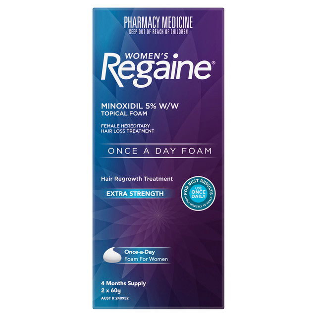 Regaine Women's Extra Strength Minoxidil Foam Hair Regrowth Treatment 2 x 60g