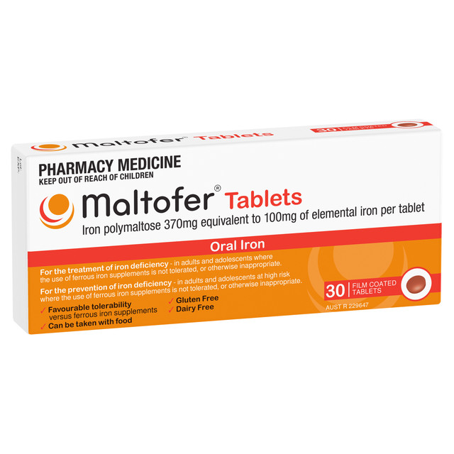 Maltofer Iron 100mg 30 Tablets Maltofer Iron 100mg 30 Tablets