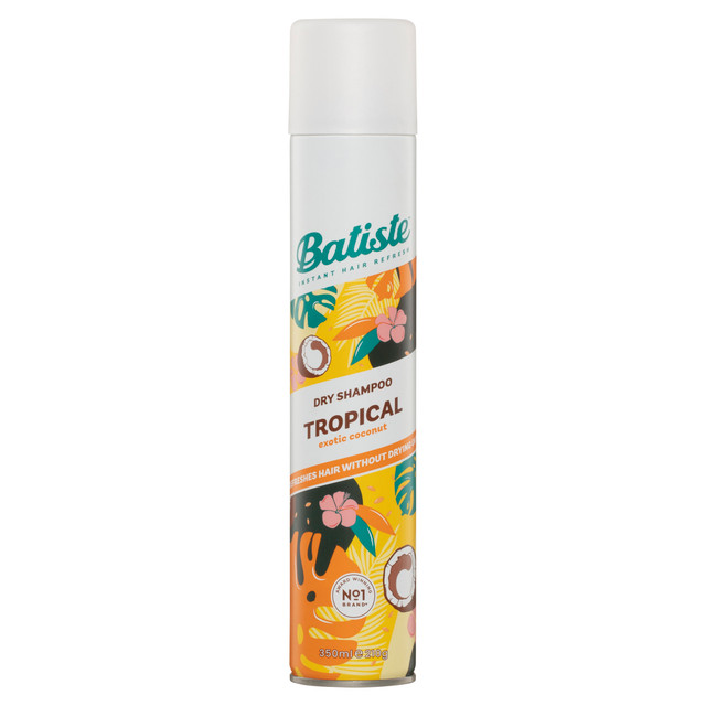 Batiste Tropical Dry Shampoo | Coconut Fragrance | Instant Hair Refresh | 350mL Batiste Tropical Dry Shampoo | Coconut Fragrance | Instant Hair Refresh | 350mL
