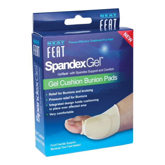 Neat Feat Spandex Gel Cushion Bunion Pads Large