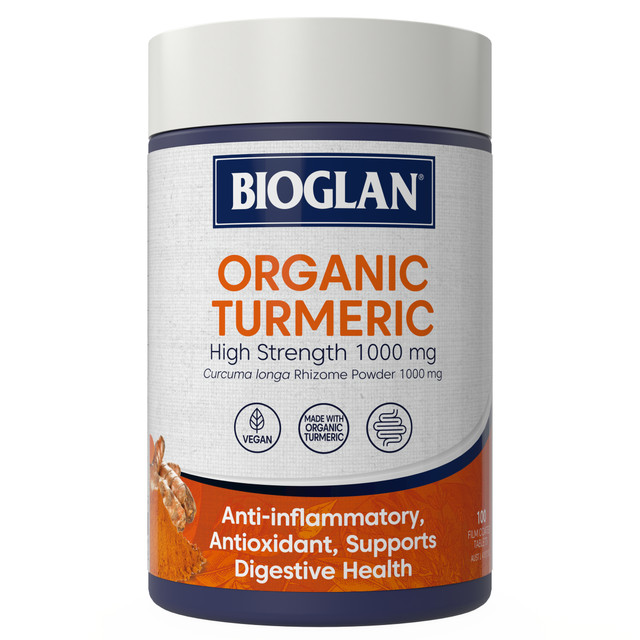 Bioglan Organic Turmeric High Strength 1000mg Bioglan Organic Turmeric High Strength 1000mg