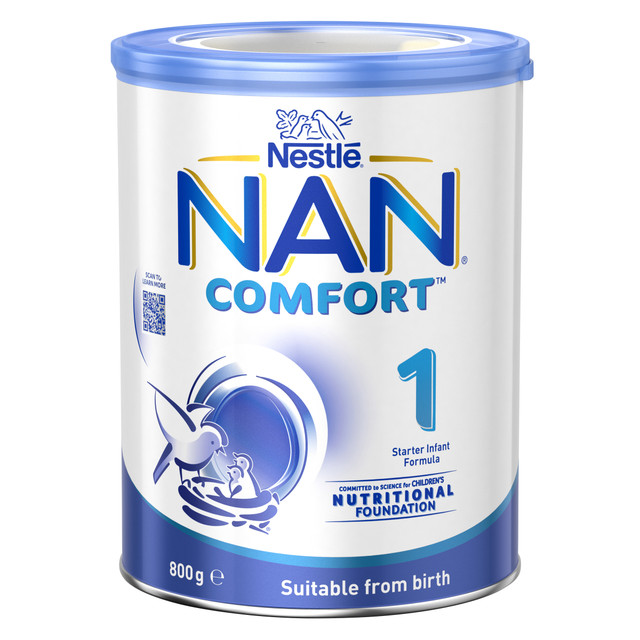 Nestle NAN COMFORT Newborn Formula Stage 1 Suitable From Birth 800g Nestle NAN COMFORT Newborn Formula Stage 1 Suitable From Birth 800g