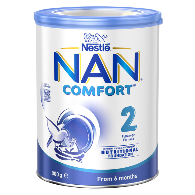 Nestle NAN COMFORT 2 Follow-on Baby Formula From 6-12 Months 800g Nestle NAN COMFORT 2 Follow-on Baby Formula From 6-12 Months 800g