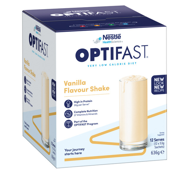 OPTIFAST VLCD Shake Vanilla Flavour 12 Pack 636g OPTIFAST VLCD Shake Vanilla Flavour 12 Pack 636g