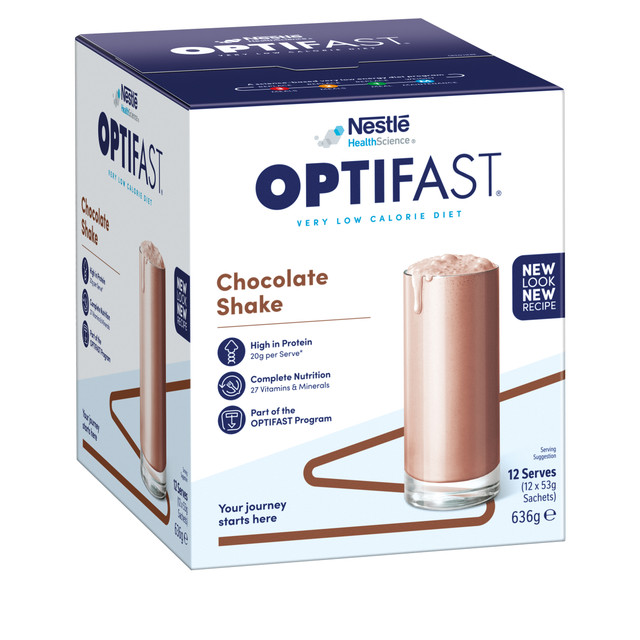 OPTIFAST VLCD Shake Chocolate 12 Pack 636g