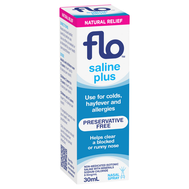 FLO Saline Plus Nasal Spray 30mL FLO Saline Plus Nasal Spray 30mL
