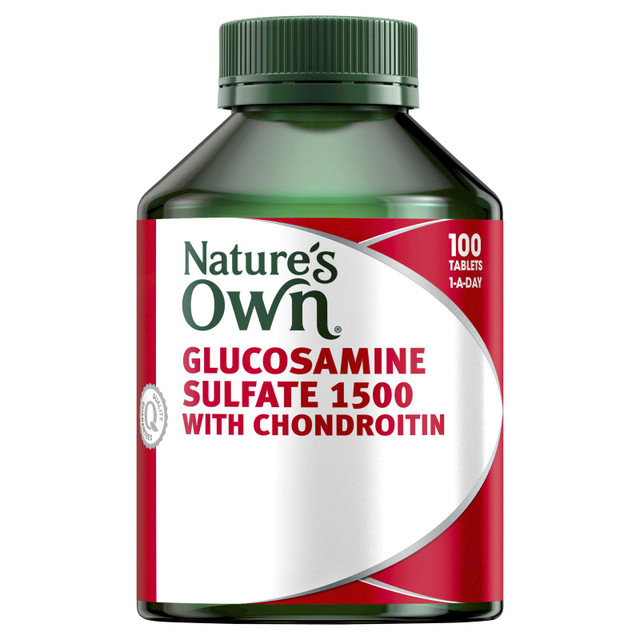 Natures Own Glucosamine Sulfate 1500mg + Chondroitin 100 Tablets