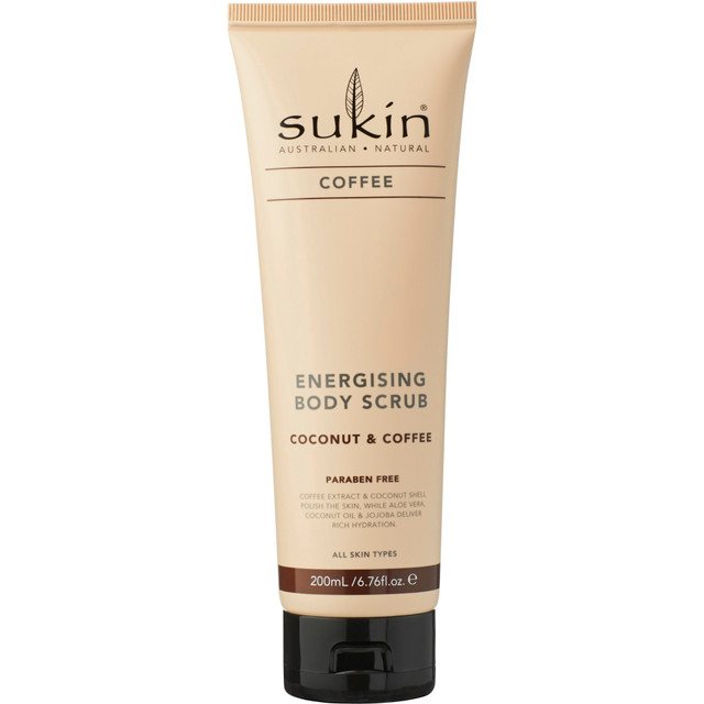 SUKIN ENERGISING BODY SCRUB COCONUT & COFFEE 200ML SUKIN ENERGISING BODY SCRUB COCONUT & COFFEE 200ML