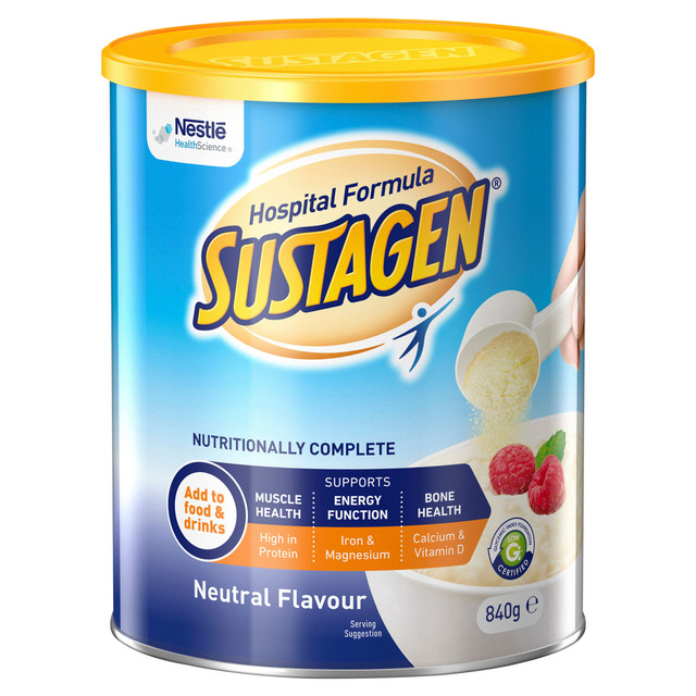 SUSTAGEN® Hospital Formula Neutral 840g Powder Nutritional Supplement SUSTAGEN® Hospital Formula Neutral 840g Powder Nutritional Supplement