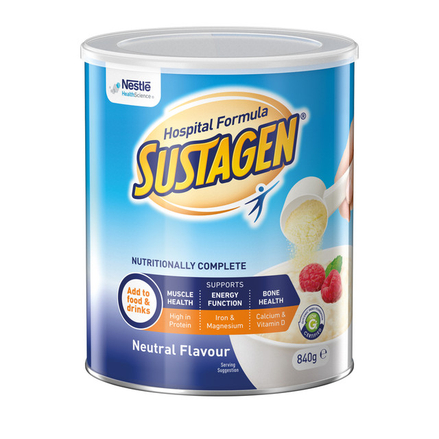 SUSTAGEN® Hospital Formula Neutral 840g Powder Nutritional Supplement