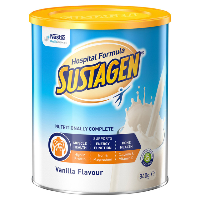 SUSTAGEN® Hospital Formula Vanilla 840g Powder Nutritional Supplement SUSTAGEN® Hospital Formula Vanilla 840g Powder Nutritional Supplement