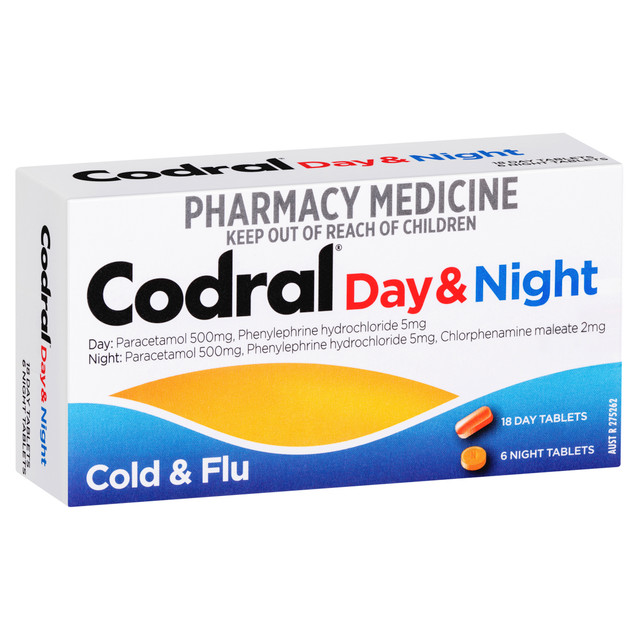 Codral Day & Night Cold & Flu Tablets 24 Pack Codral Day & Night Cold & Flu Tablets 24 Pack