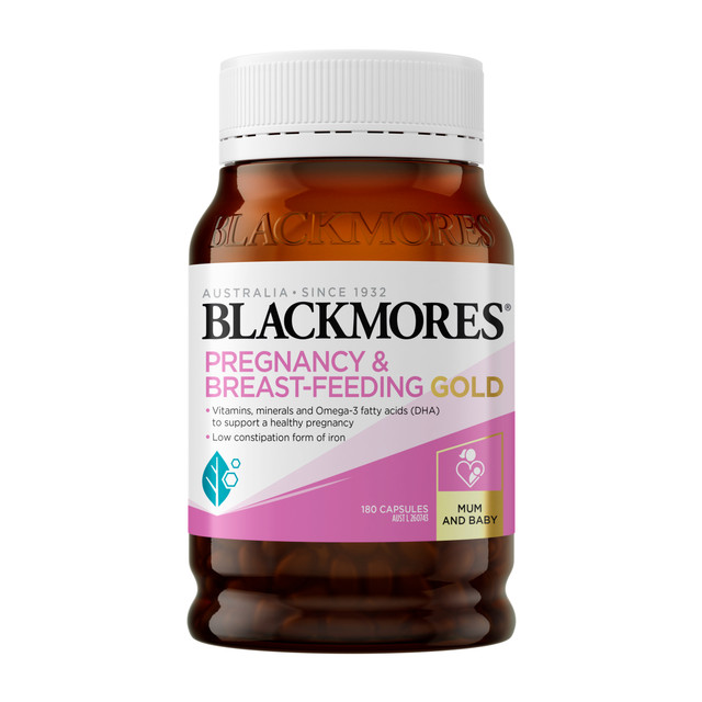 Blackmores Pregnancy and Breast-Feeding Gold 180 Capsules Blackmores Pregnancy and Breast-Feeding Gold 180 Capsules