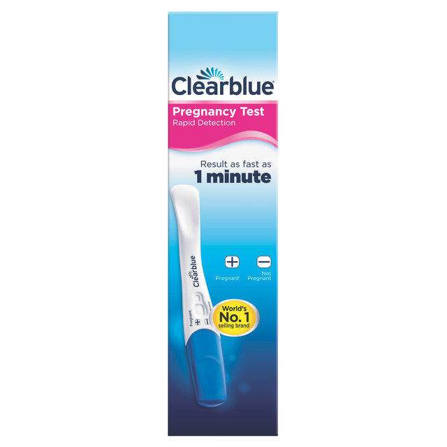 Pregnancy Test - Clearblue Rapid Detection, Result As Fast As 1 Minute, 1 Test