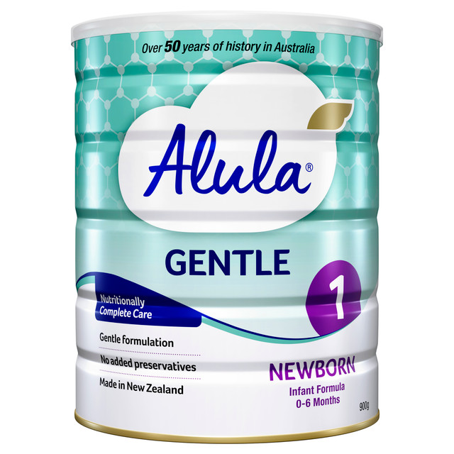 Alula Gentle Newborn Stage 1 Infant Formula 0-6 Months 900g