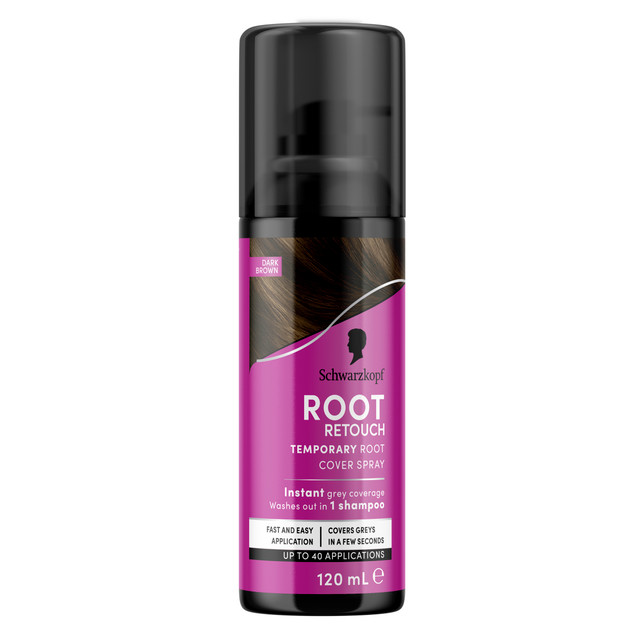 Schwarzkopf Root Retouch Temporary Root Cover Spray 120mL - Dark Brown