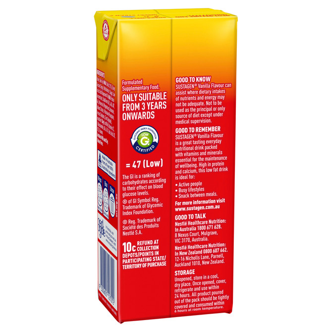 SUSTAGEN® Ready to Drink Vanilla 250mL