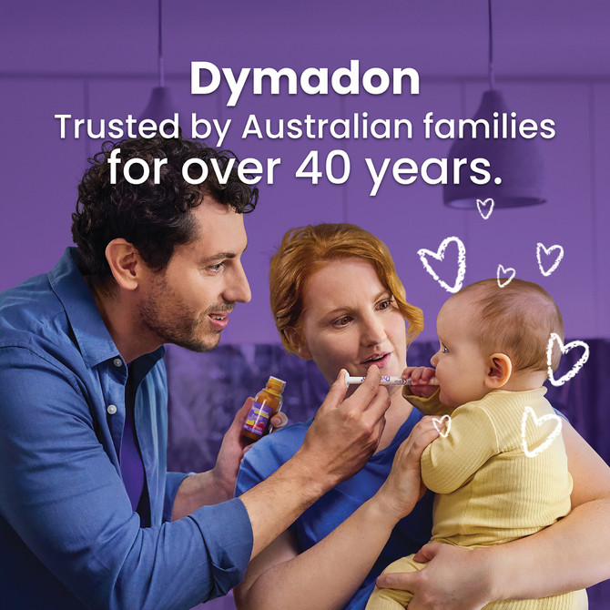 Dymadon Paracetamol for Kids 2-12yrs STRAWBERRY 200mL