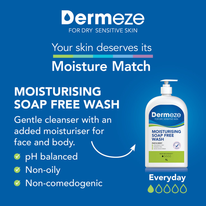 Dermeze Moisturising Soap Free Wash 500ml