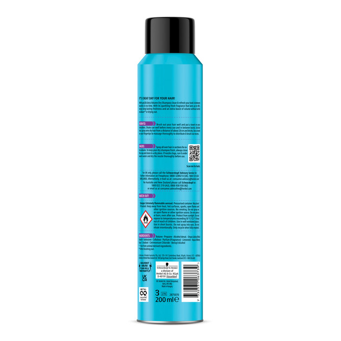 got2b Dry Shampoo Extra Volume 200mL