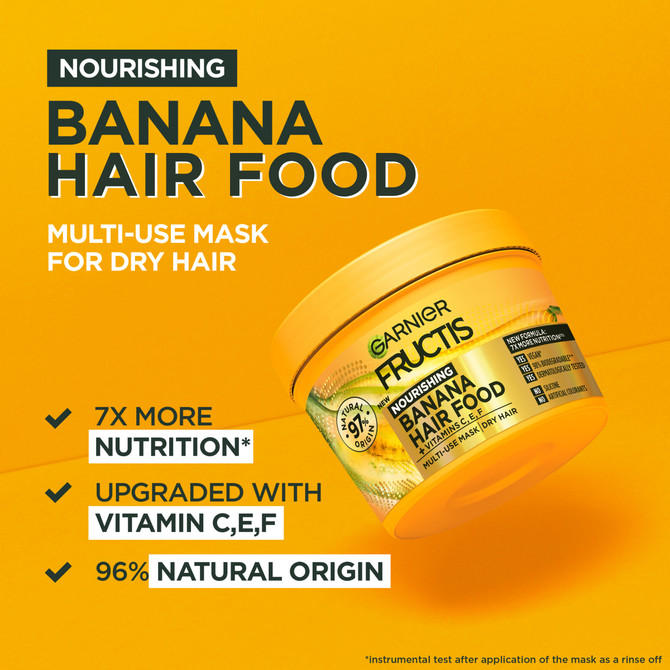 Garnier Fructis Hair Food Nourishing Banana Multi use Treatment for Dry Hair 390ml