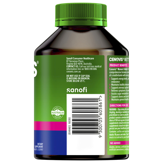 Cenovis Women's Multi + Energy Boost 100 Capsules