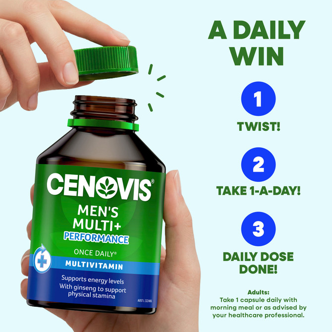 Cenovis Men's Multi + Performance  100 Capsules