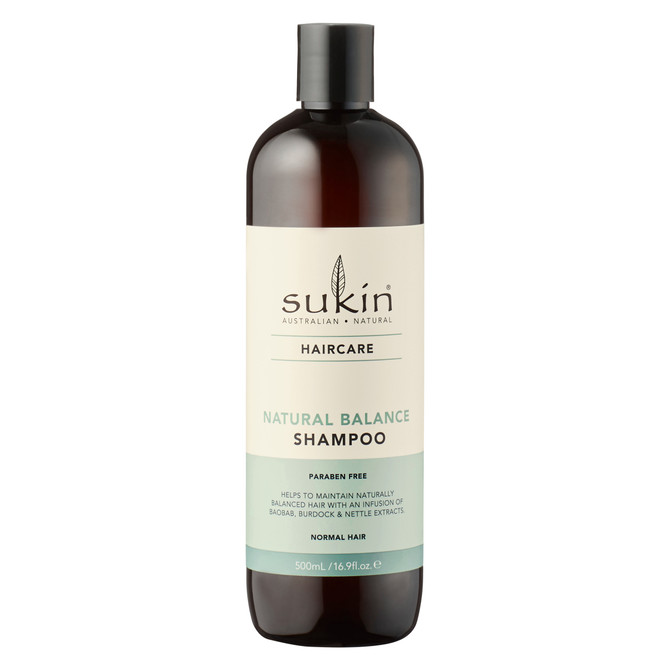 SUKIN HAIRCARE NATURAL BALANCE SHAMPOO 500ML