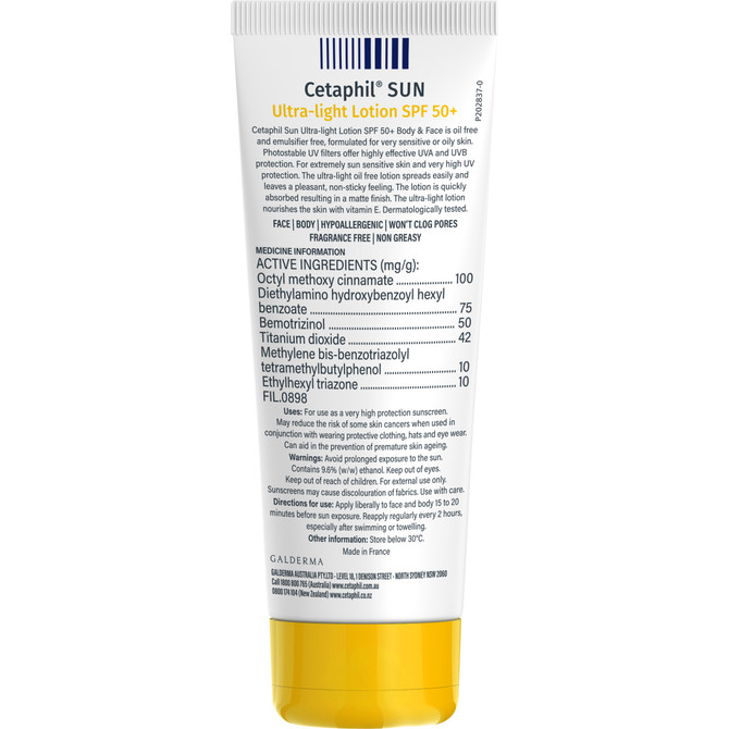 Cetaphil Sun Ultra-Light Lotion SPF 50+ 100mL