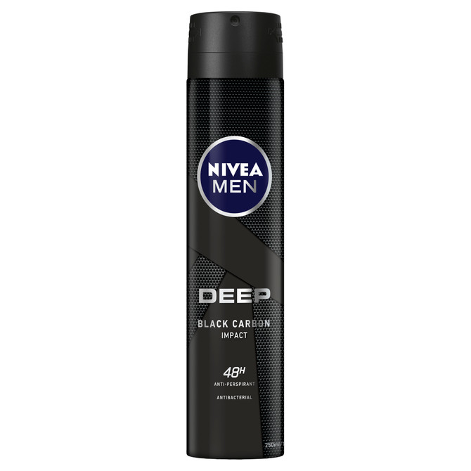 NIVEA NIVEA MEN Deep Anti-Perspirant Aerosol Deodorant 250ml