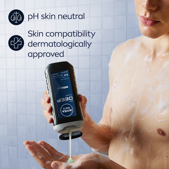 NIVEA MEN Deep Clean Shower Gel 500ml