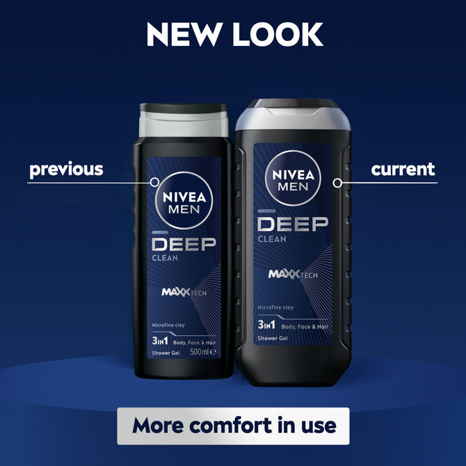 NIVEA MEN Deep Clean Shower Gel 500ml