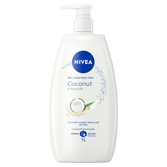 NIVEA Coconut & Jojoba Oil Body Wash 1L